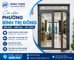 Cửa Nhôm Phường Bình Trị Đông Giá Tốt | Thi Công Chuyên Nghiệp