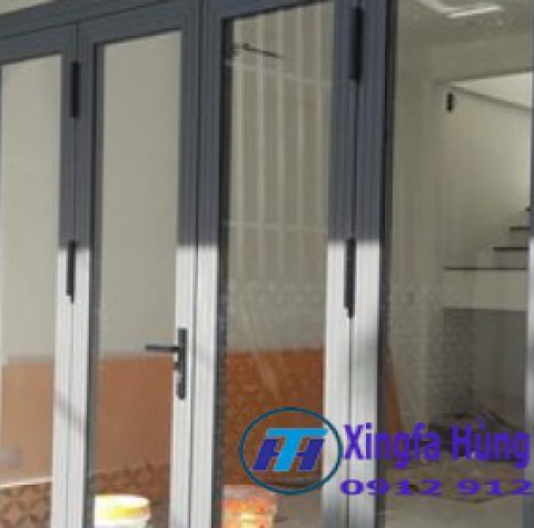 Cửa Nhôm Xingfa 4 Cánh Hệ 55 Màu Xám Ghi: Nâng Tầm Không Gian Sống Hiện Đại